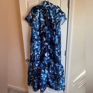 Sugarlips Blue and White Floral Dress